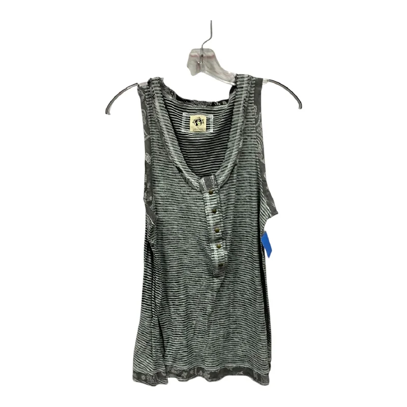 Top Sleeveless By Free People In Black & White, Size:S