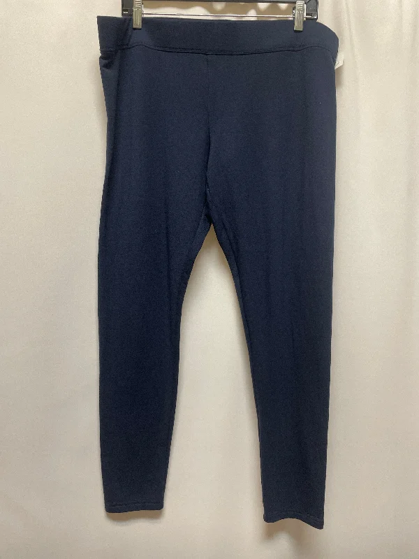 Pants Leggings By Merona In Blue, Size: Xxl