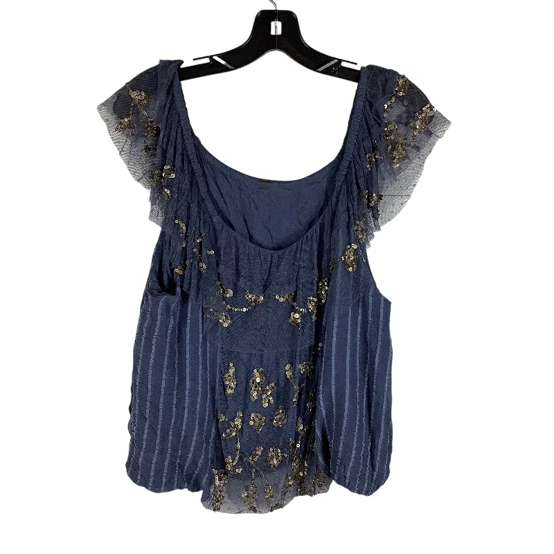 Top Sleeveless By Free People In Blue