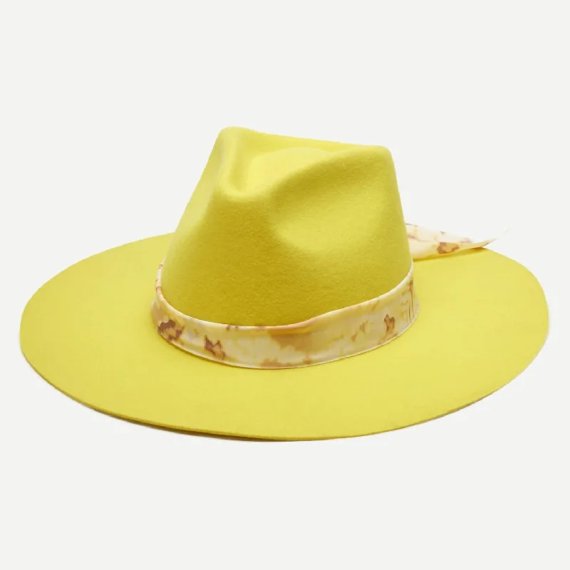 Women's Piper Hat In Bright Yellow