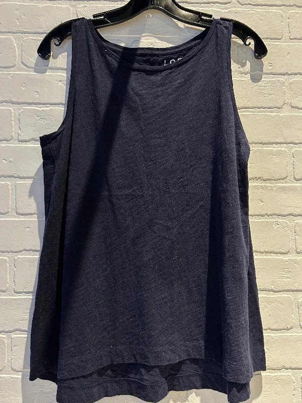 Top Sleeveless Basic By Loft In Blue, Size: S