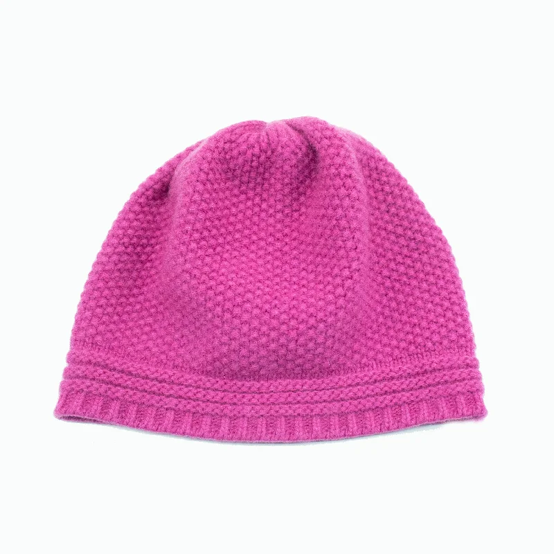 CASHMERE STITCHED BEANIE