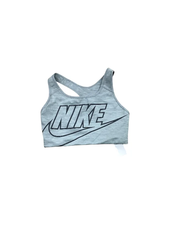 Athletic Bra By Nike In Grey, Size: L