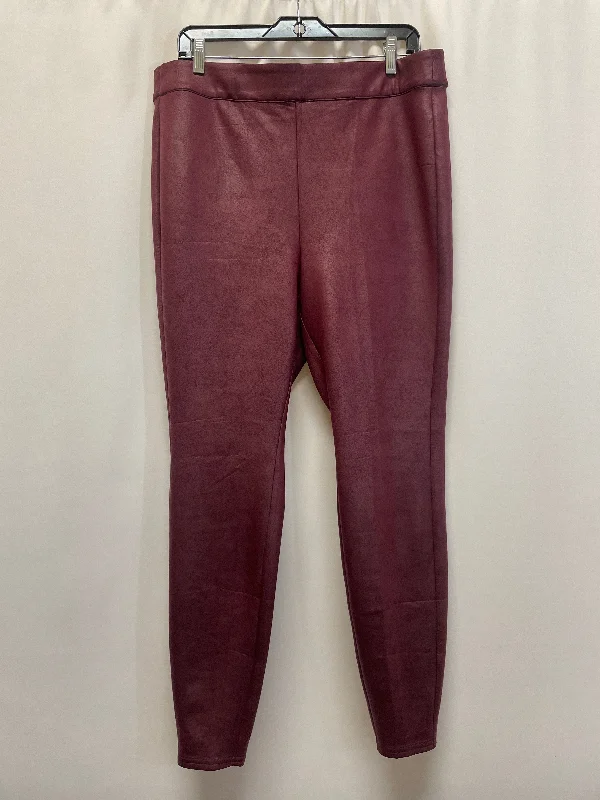 Pants Leggings By Lane Bryant In Mauve, Size: L