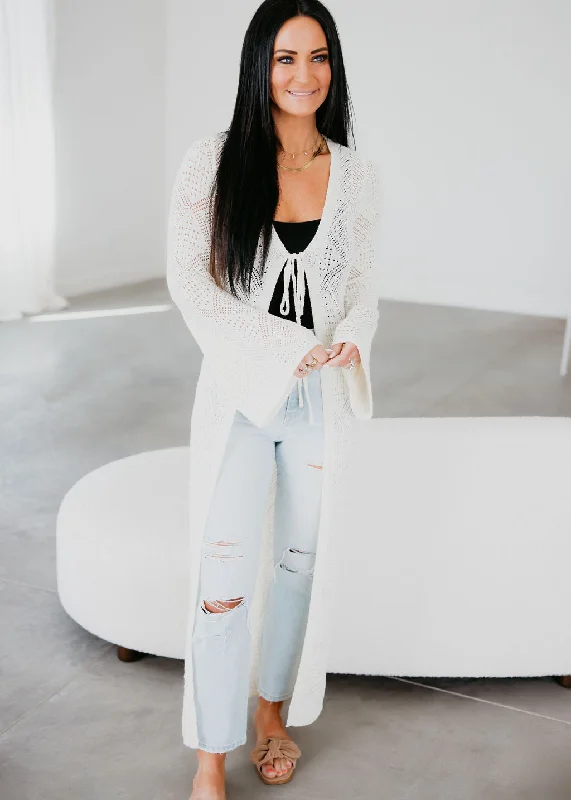 Vesper Crochet Longline Cardigan