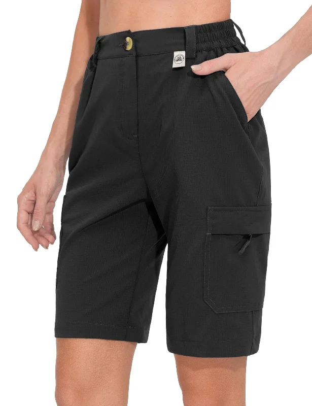 Women's 10 Inch Hiking Cargo Shorts for Summer