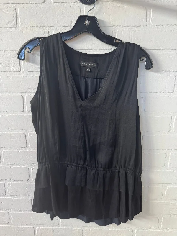 Top Sleeveless By Banana Republic In Black, Size: S