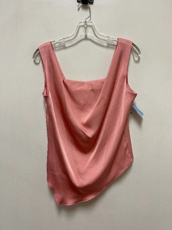 Top Sleeveless By Donna Karan In Pink, Size: S