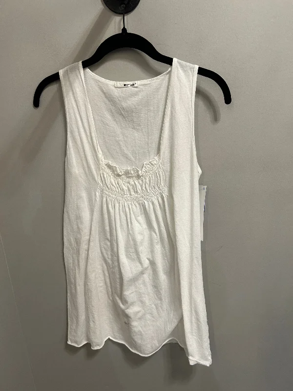 Top Sleeveless Basic By La Made In White, Size: M