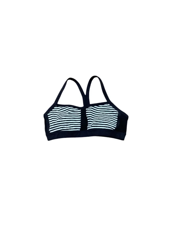 Athletic Bra By Lululemon In Striped Pattern, Size: 8