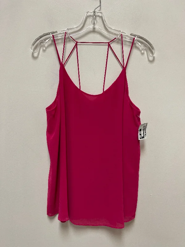 Top Sleeveless By Naked Zebra In Pink, Size: L