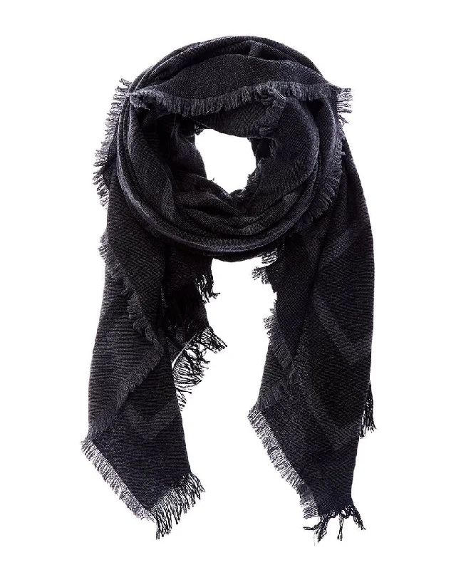 TOTEME Large Monogram Wool Scarf