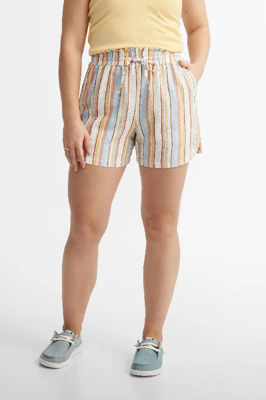 Short taille haute imprimé - Femme