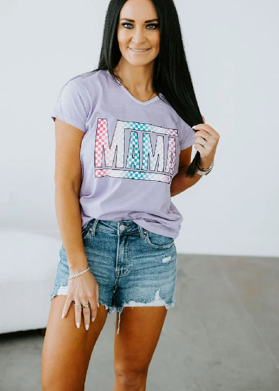 Checkered Mama Graphic Tee