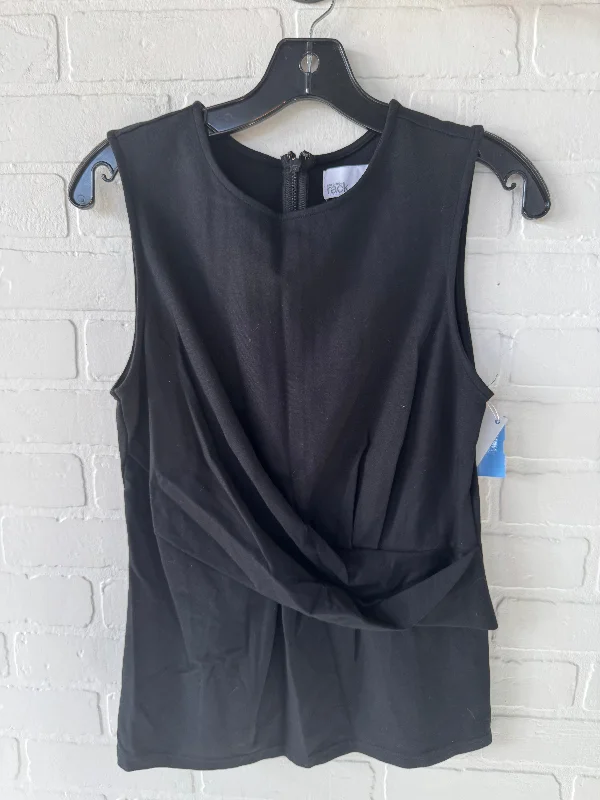 Top Sleeveless By Cmc In Black, Size: M