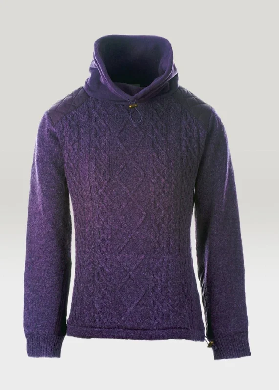 Women's Lined Aran Cowlneck Sweater | Clearance