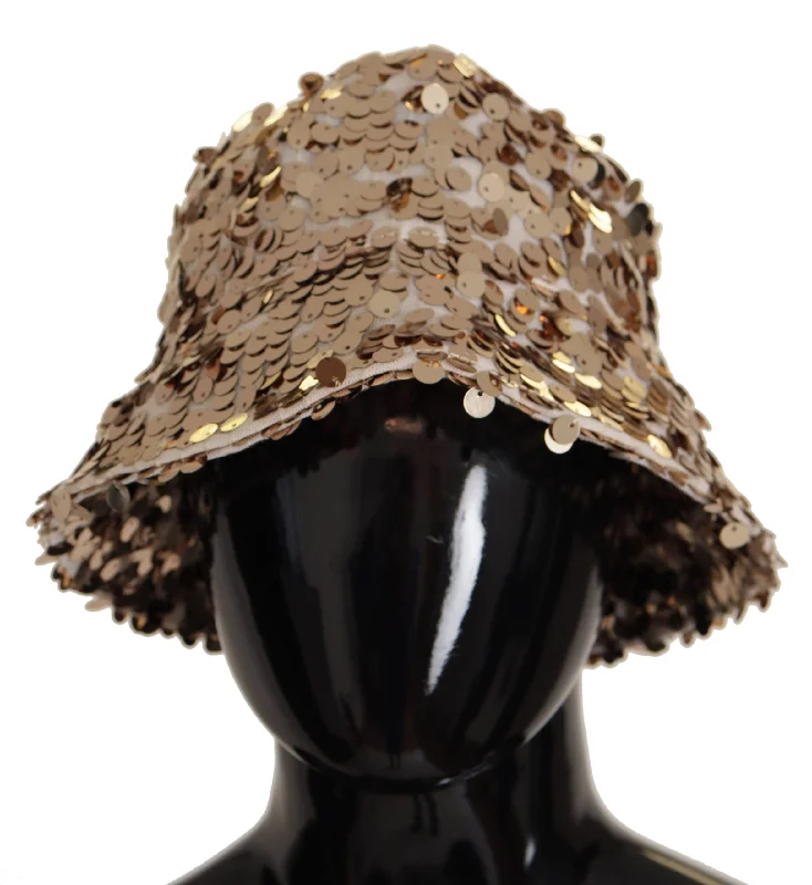 Dolce & Gabbana Elegant Sequined  Bucket Women's Hat