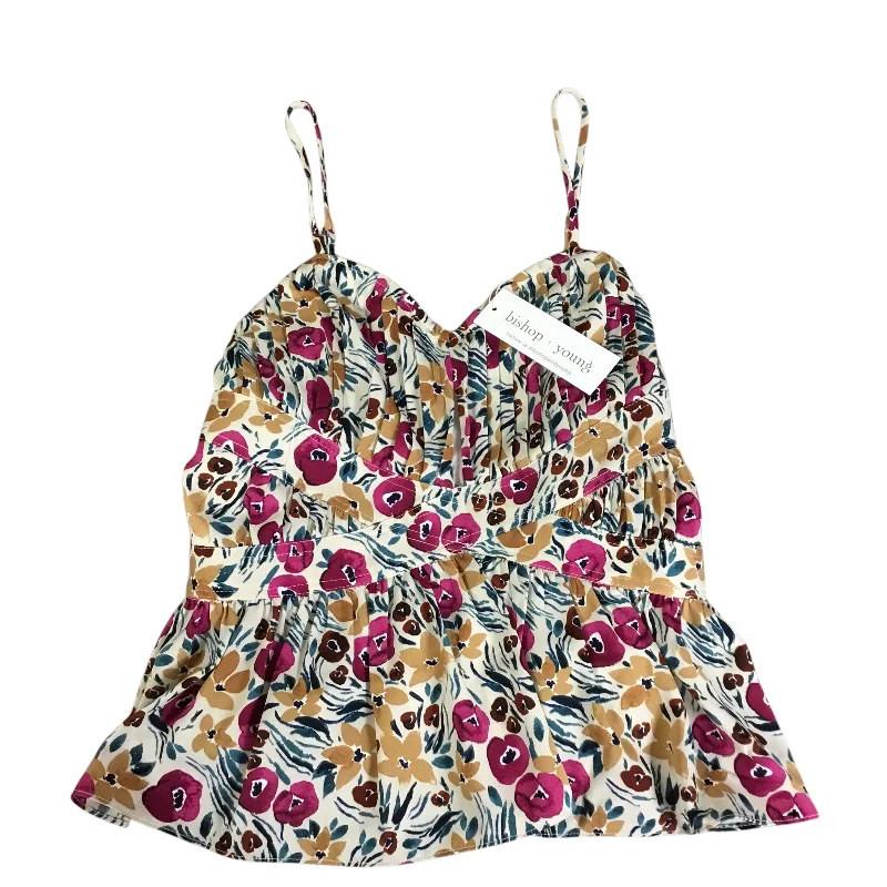 Top Sleeveless By Bishop + Young In Floral Print, Size: L