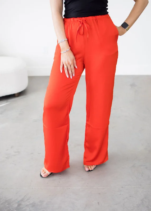 Rian Satin Wide Leg Pants