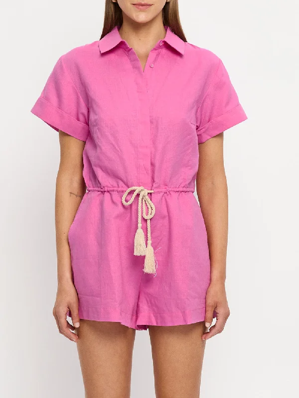 Tully Playsuit - Magenta