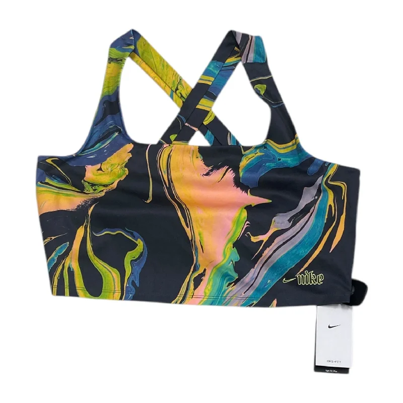 Athletic Bra By Nike Apparel In Multi-colored, Size: 1x