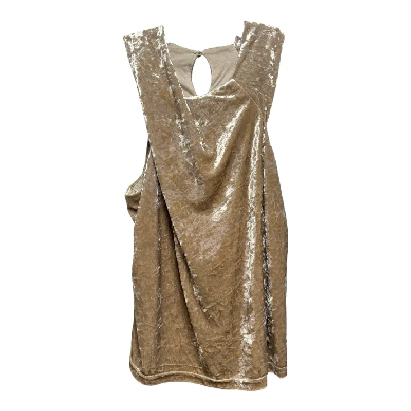 Velvet Jessie Shimmer Halter Tank Top By Porridge In Tan, Size: XS