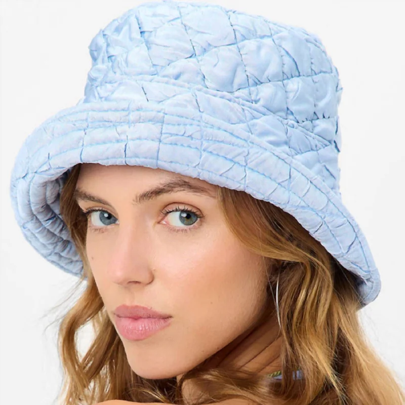 Jax Puff Bucket Hat In Blue