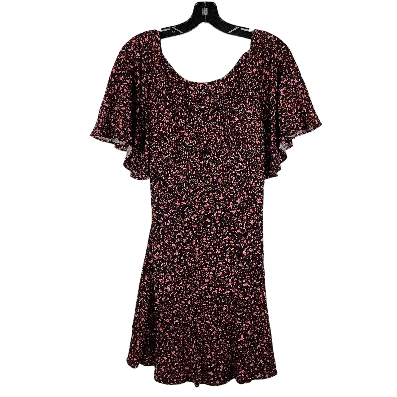 Dress Casual Short By Free People In Black & Pink, Size: S