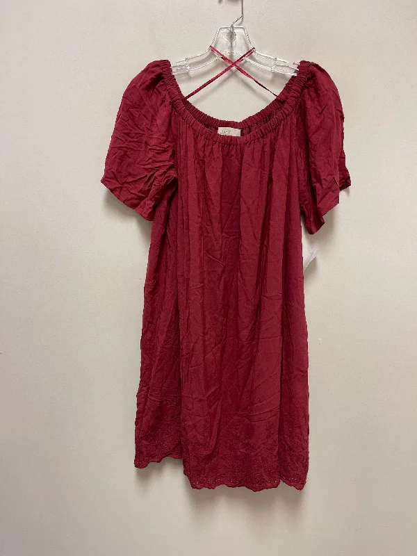 Dress Casual Short By Loft In Red, Size: M