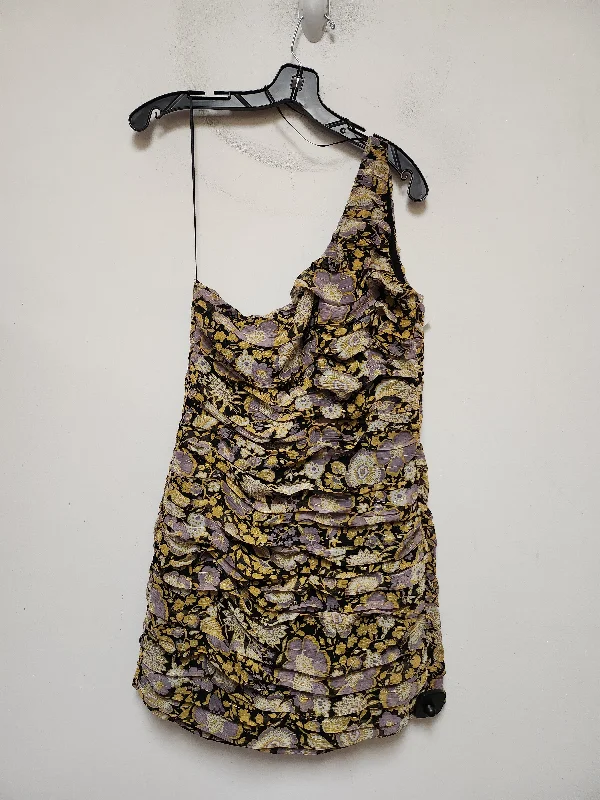 Dress Casual Short By Zara In Floral Print, Size: M