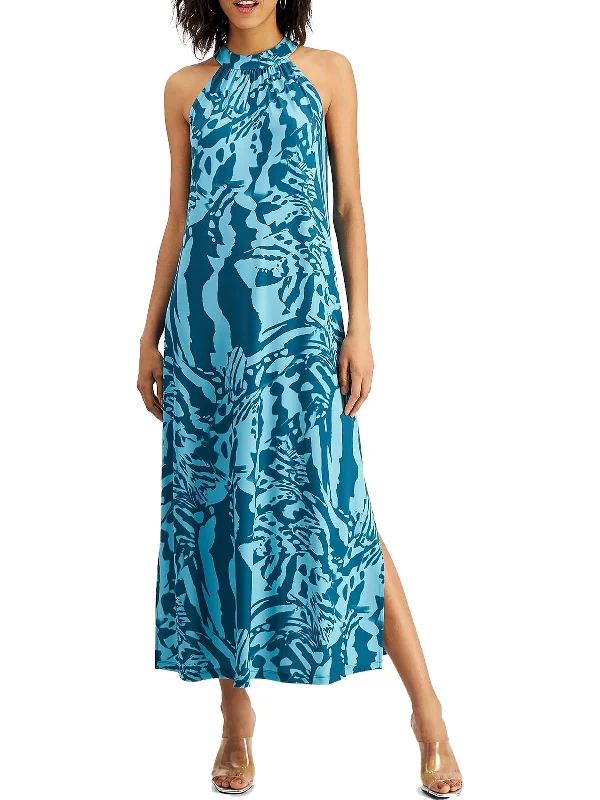 Womens Jersey Printed Midi Dress