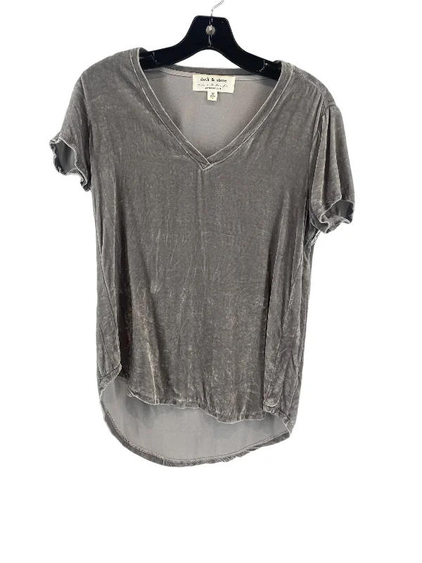 Grey Top Short Sleeve Cloth & Stone, Size Xs