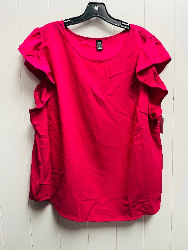 Pink Top Short Sleeve Emery Rose, Size 3x