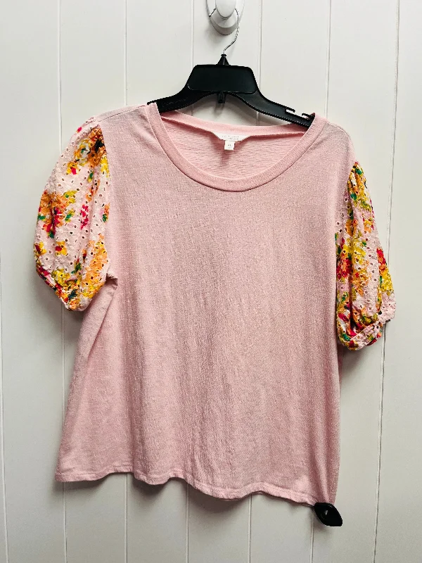 Pink Top Short Sleeve ,  LAUREN CONRAD Size Xl