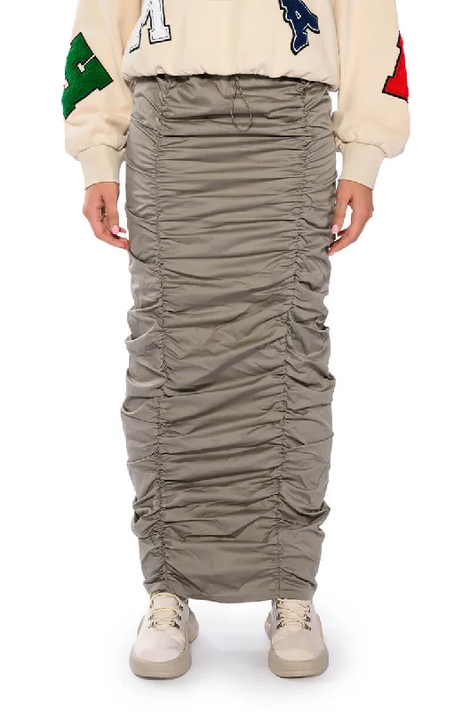 TOP OF THE WORLD CINCHED MAXI SKIRT