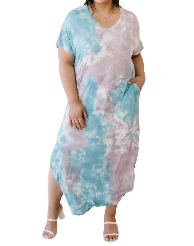 Pacific Rise Tie Dye Maxi In Purple