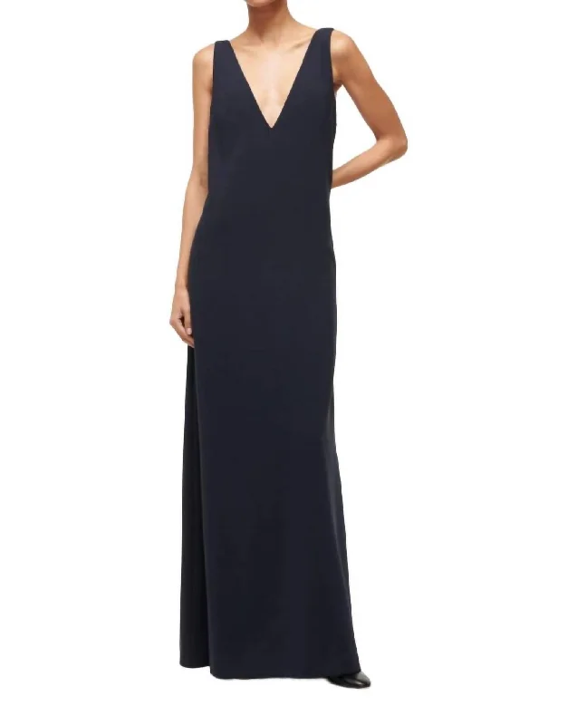 Zora Maxi Dress In Navy