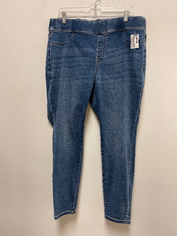 Jeans Skinny By Lane Bryant In Blue Denim, Size: 18