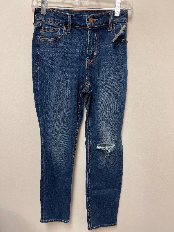 Jeans Skinny By Old Navy In Blue Denim, Size: 10