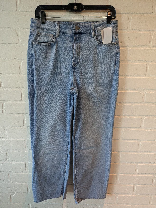 Jeans Straight By Nine West In Blue Denim, Size: 10