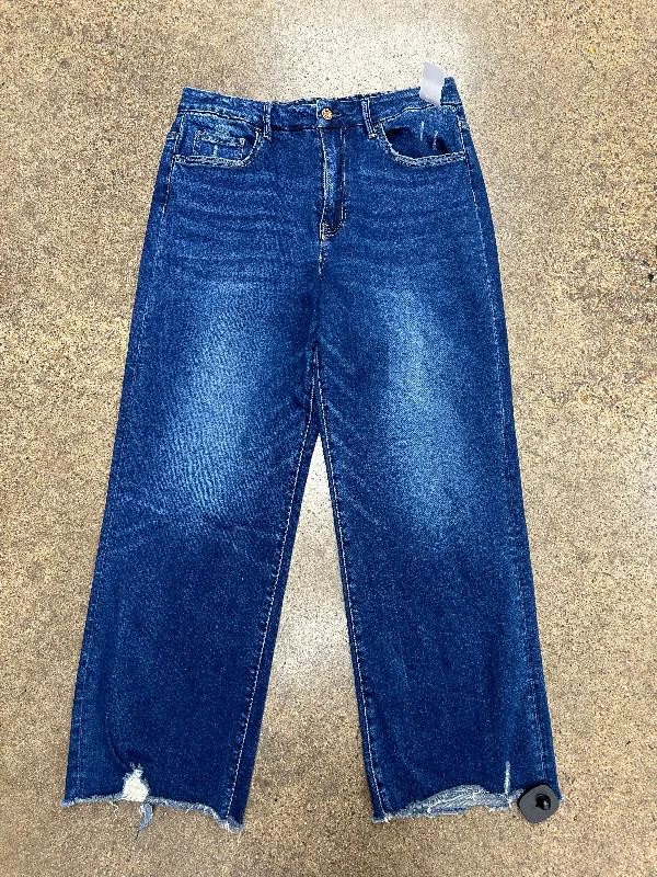 Jeans Straight By Vervet In Blue Denim, Size: 12