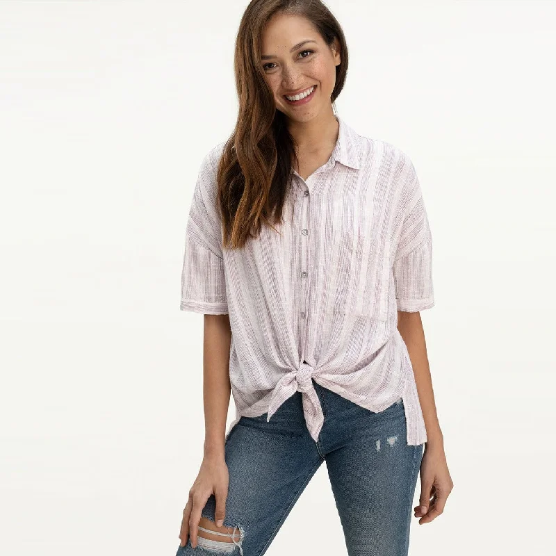 Blanche Shirt (Orchid Stripe)