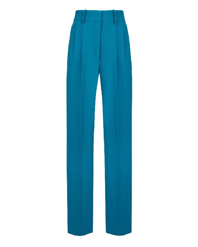 Cool & Easy Kaspia Fox Pants In Turquoise