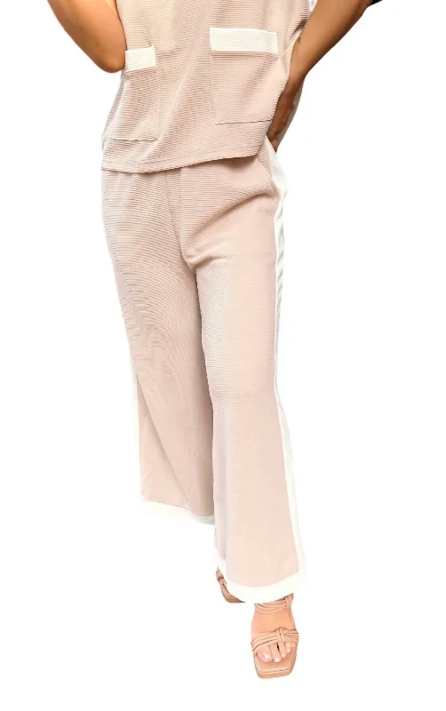 One To Beat Pants In Beige