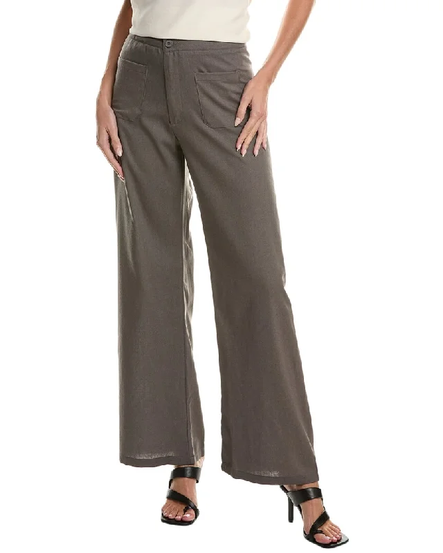 REVERIEE Linen-Blend Pant