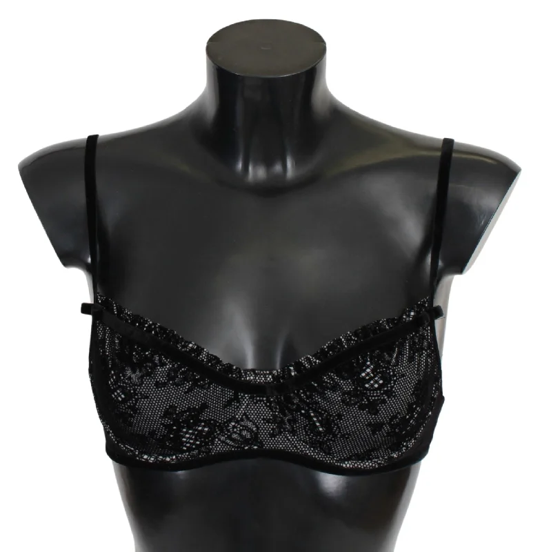 Ermanno Scervino Mesh Balconcino Bra Nylon Women's Underwear