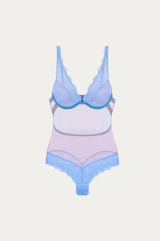 Jessica High Apex Body In Cornflower Blue/lilac/ocean Green