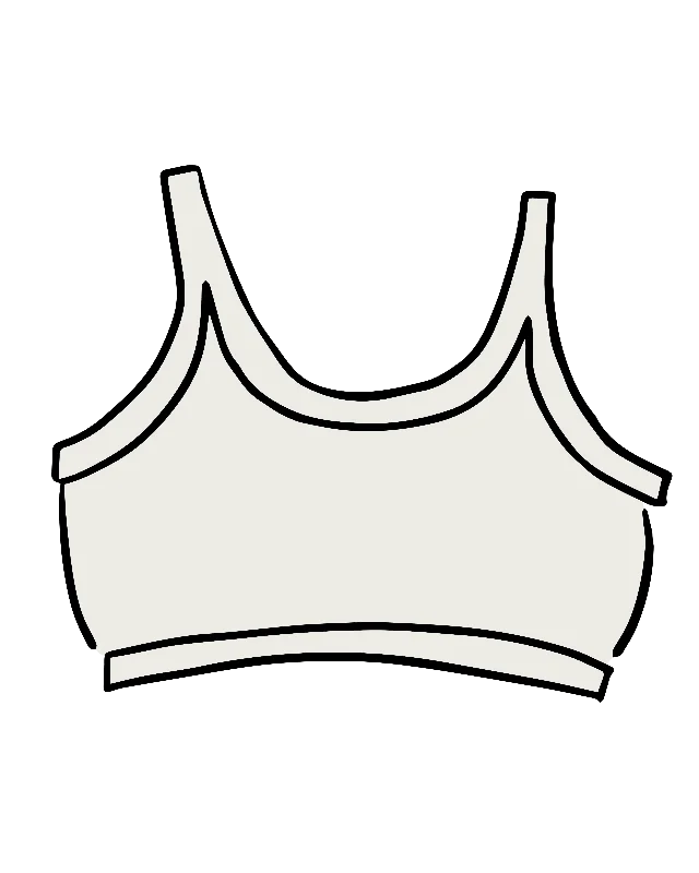 Longline Bra Plain Vanilla