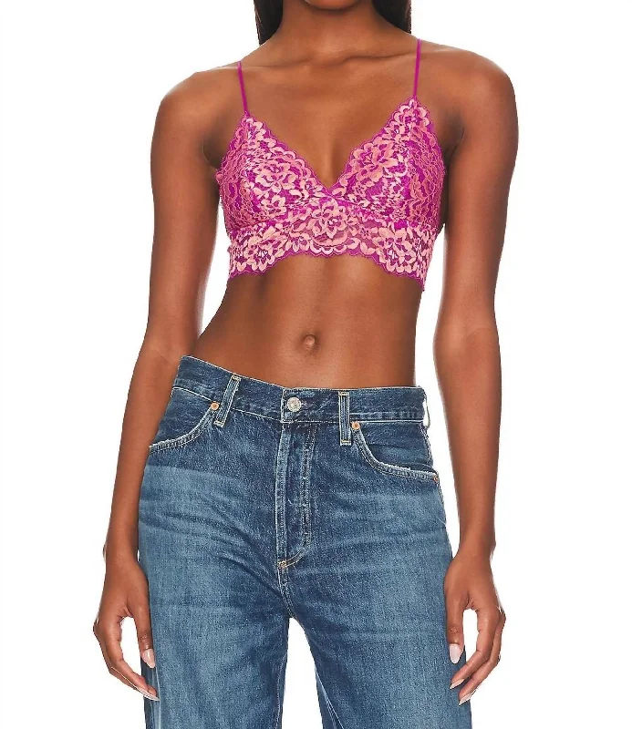 Pret A Porter Bralette In Cape Fuchsia