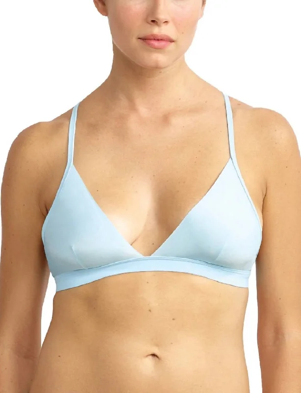 Women's Crown Embroidered Bralette In Something Blue